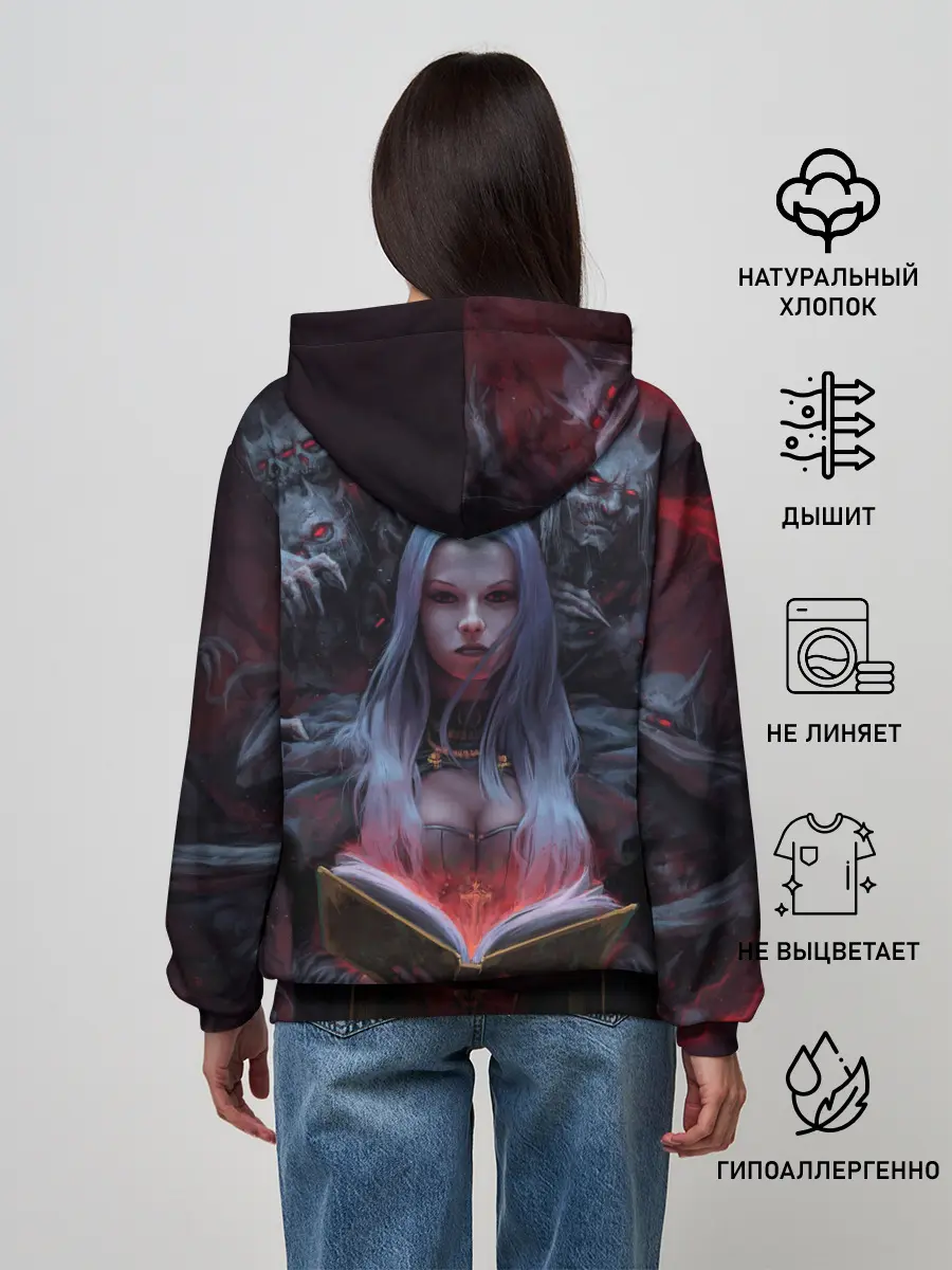 Женское худи / Demonic book