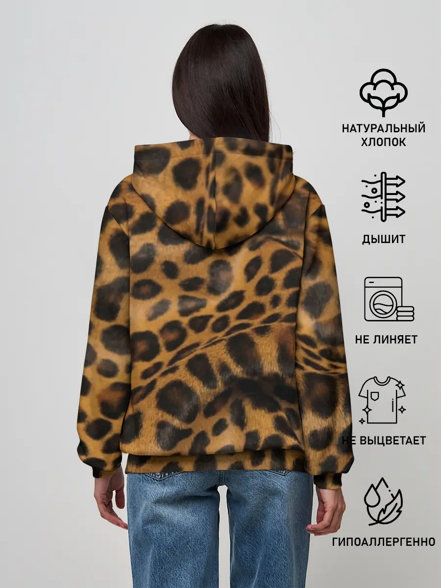 Женское худи / Леопард
