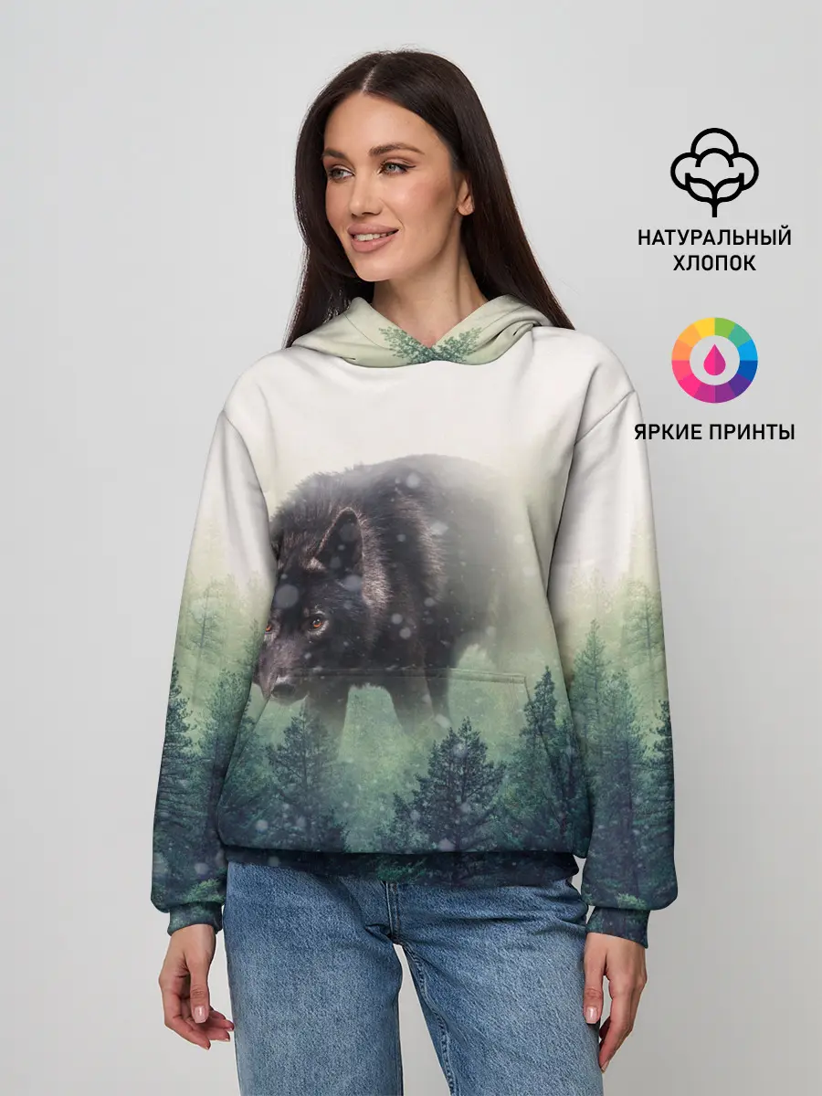 Женское худи / Волк