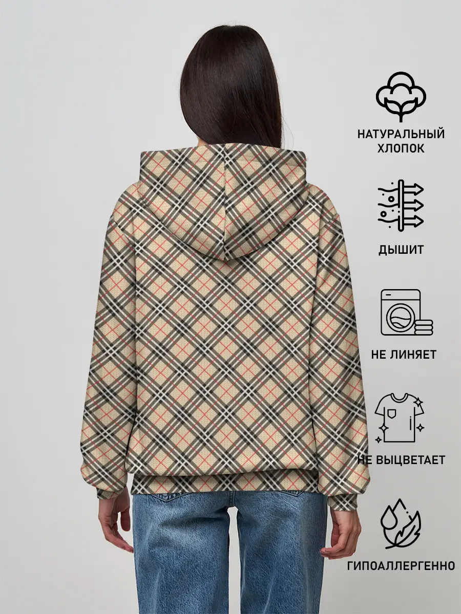 Женское худи / Костюм в клетку