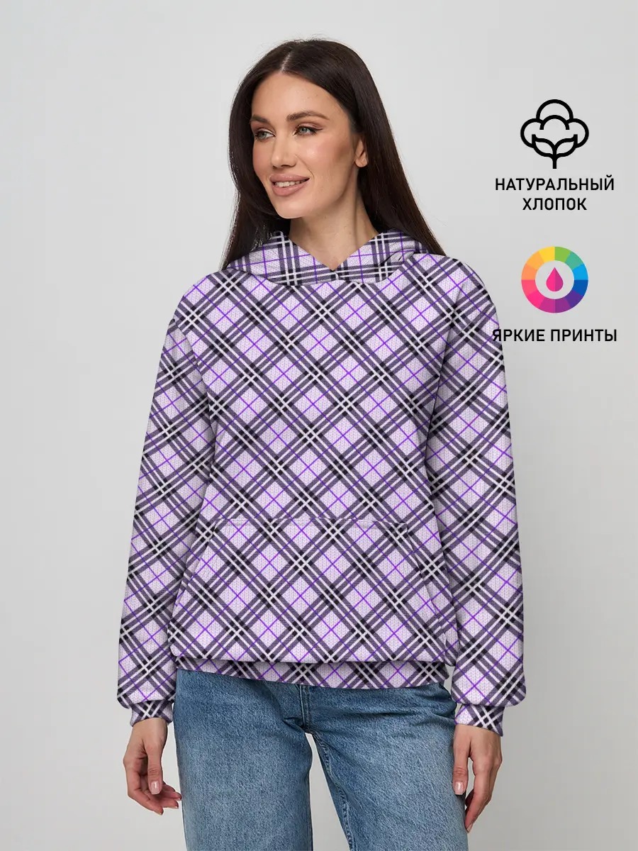 Женское худи / Костюм в клетку