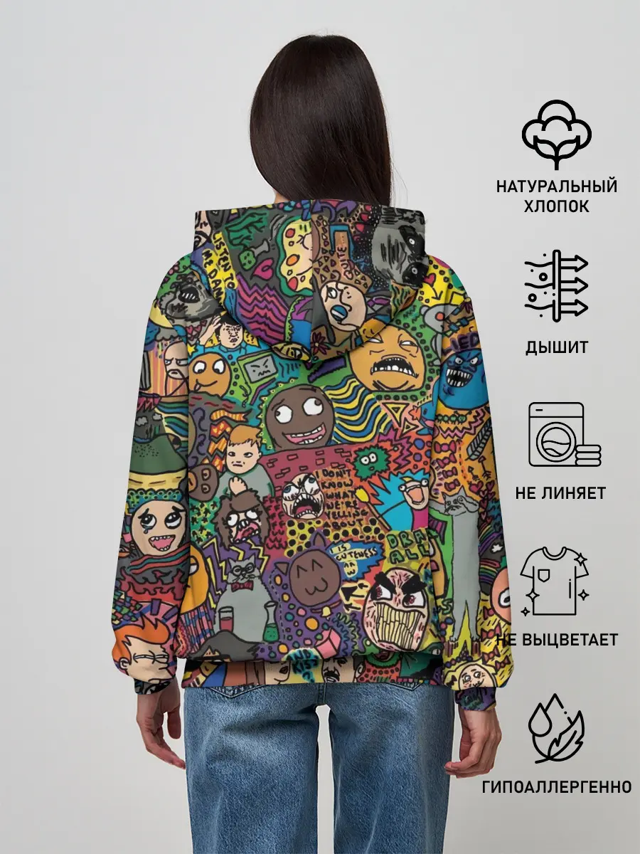 Женское худи / Цветные мемы из ВК