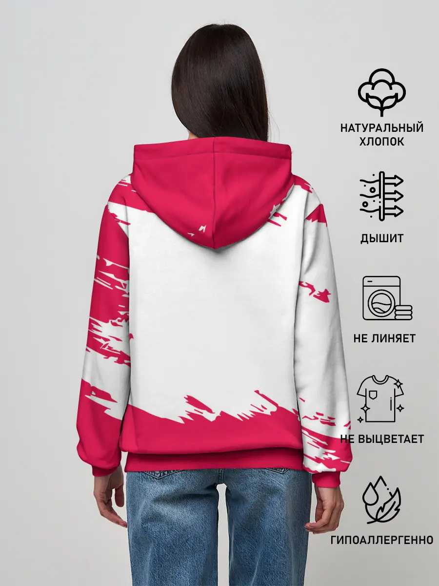 Женское худи / Beastars белые линии