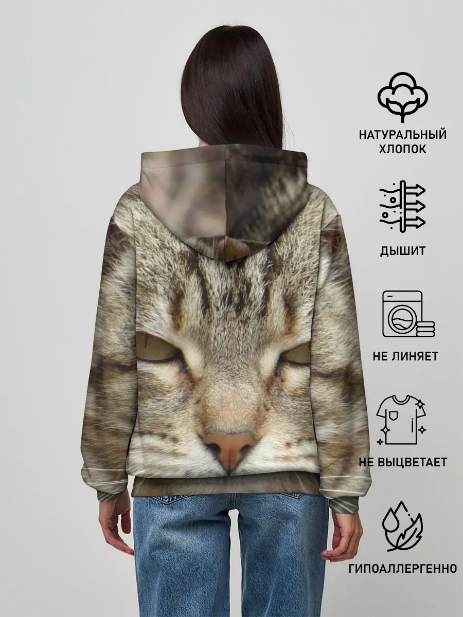 Женское худи / Кот