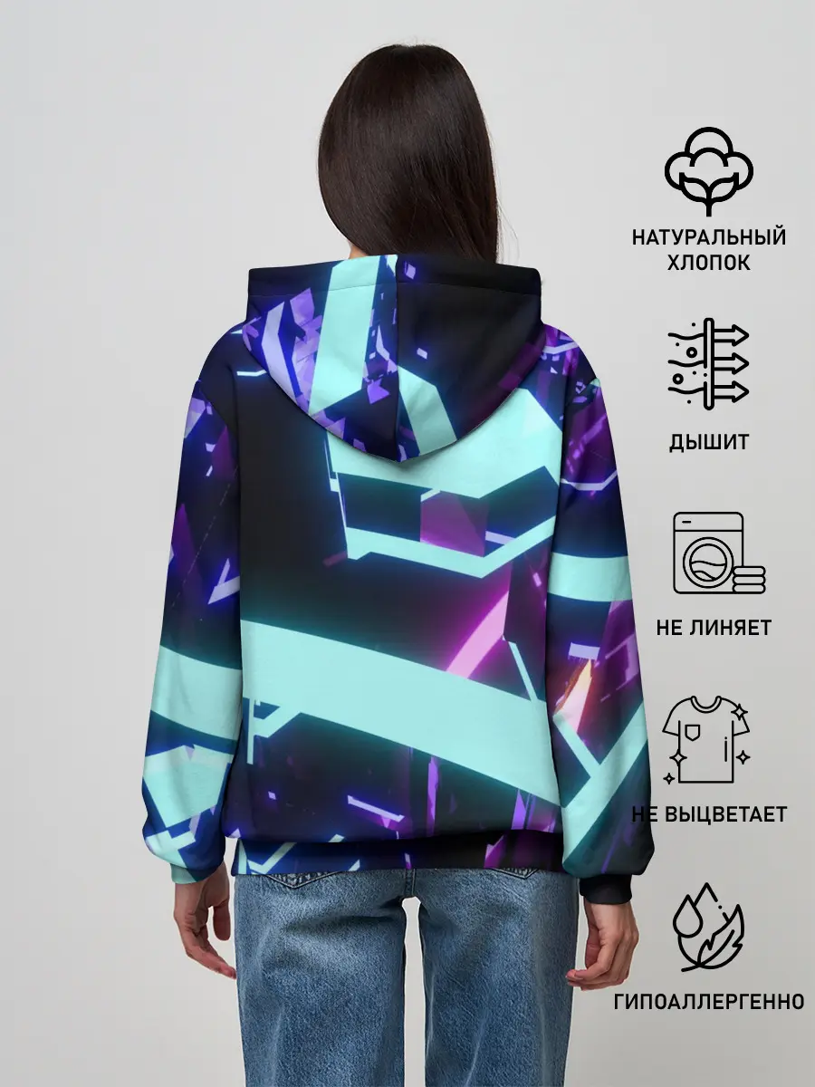 Женское худи / Blue Neons