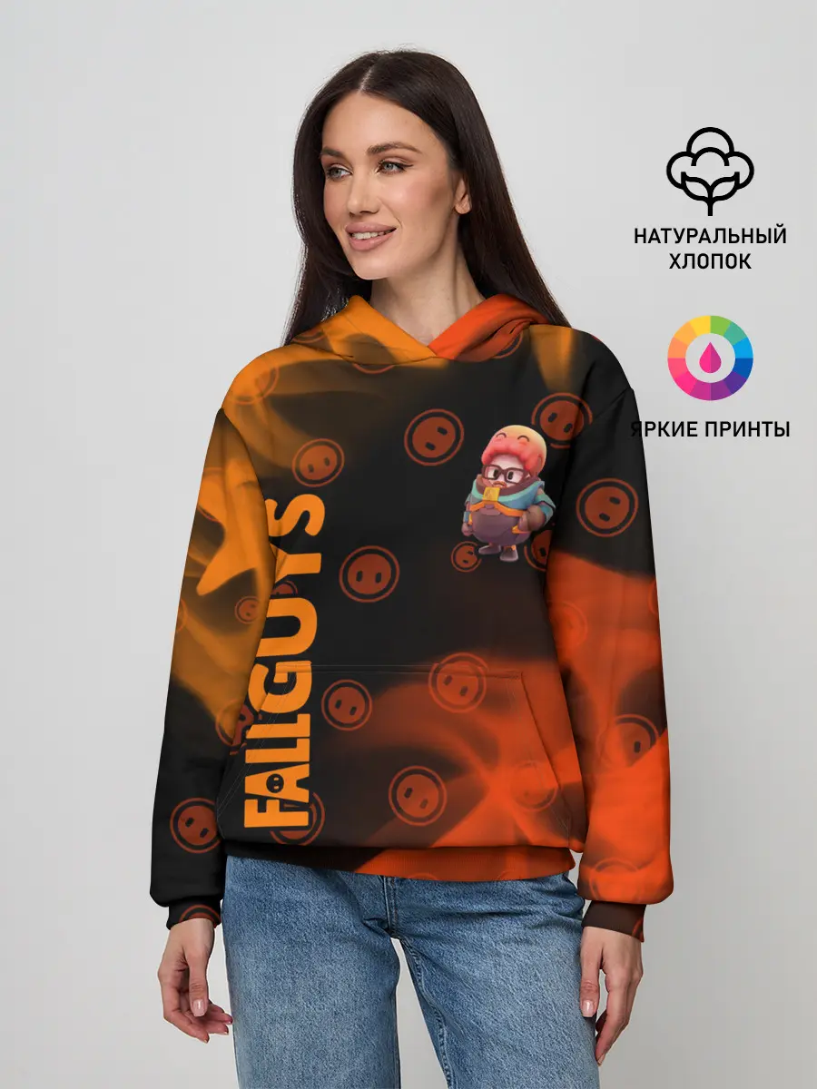 Женское худи / FALL GUYS HALF-LIFE / ФОЛ ГАЙС