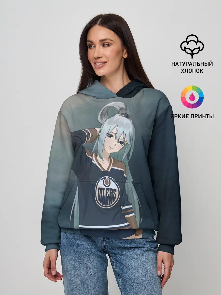 Женское худи / АКВА в свитшоте