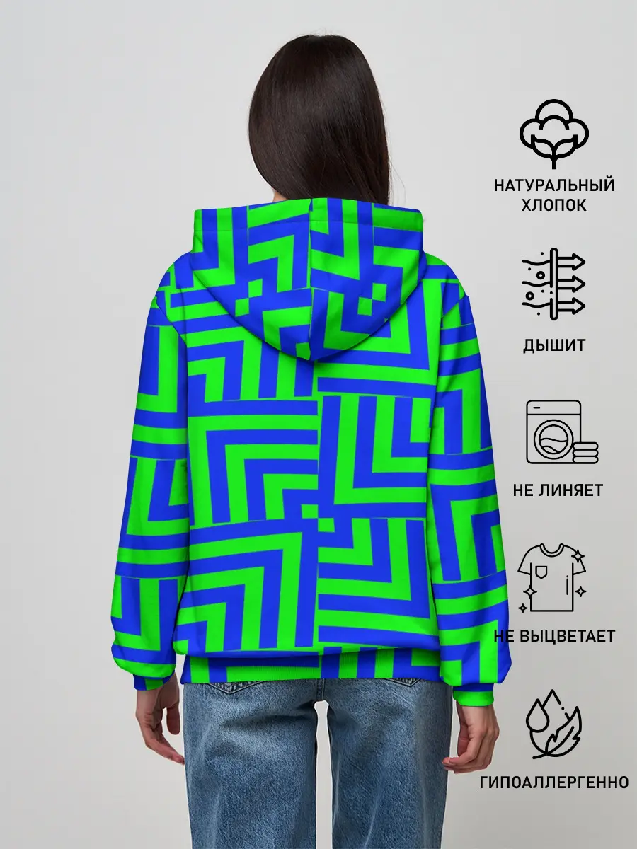 Женское худи / Minecraft | Creeper