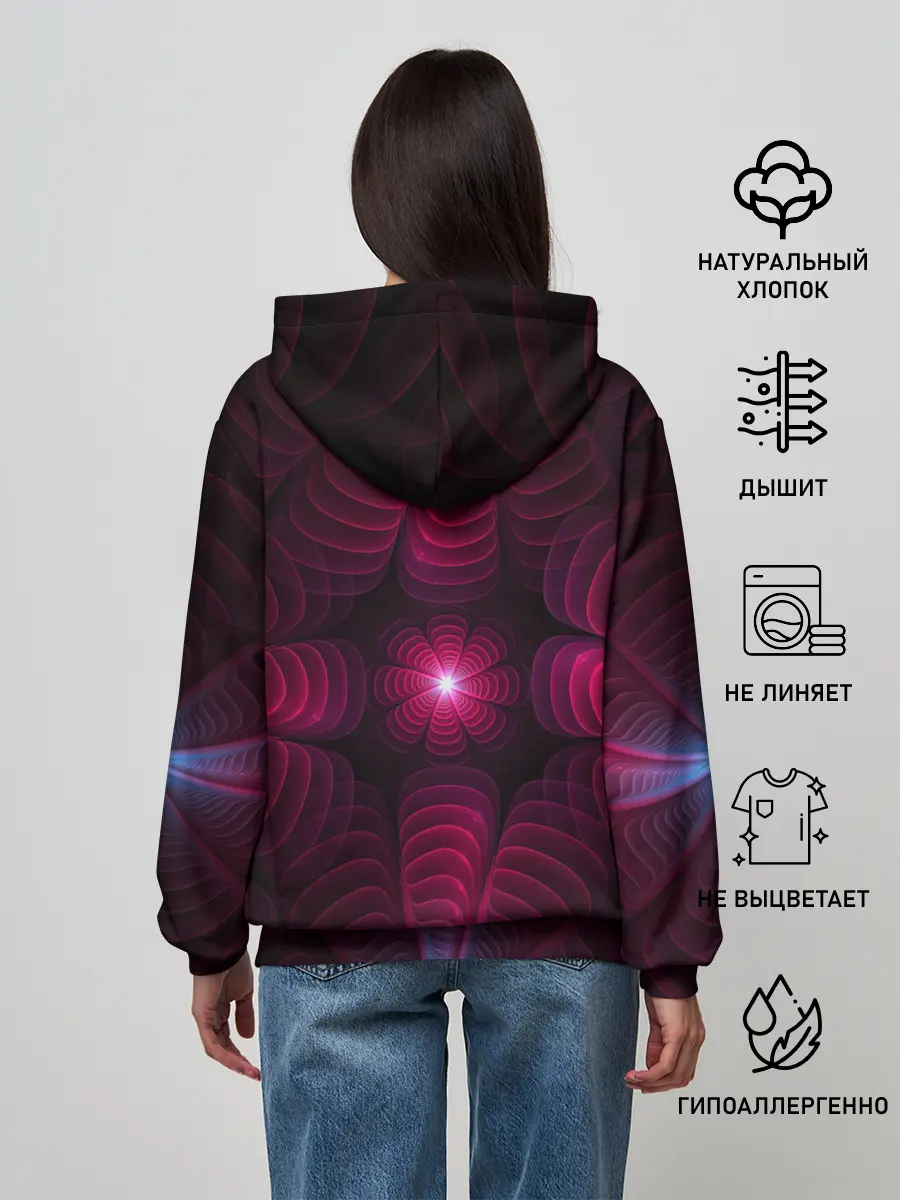 Женское худи / Инопланетные цветы