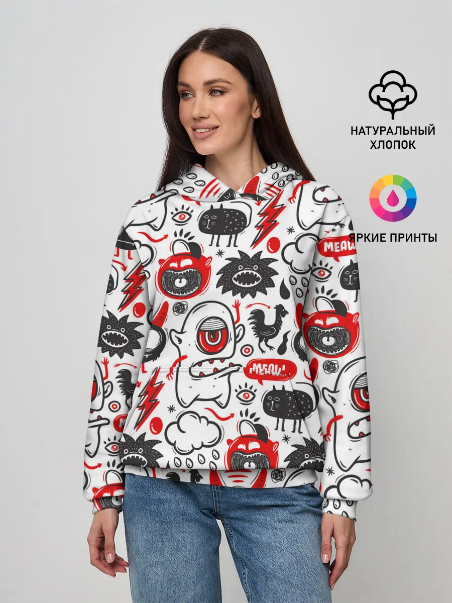 Женское худи / Pop art