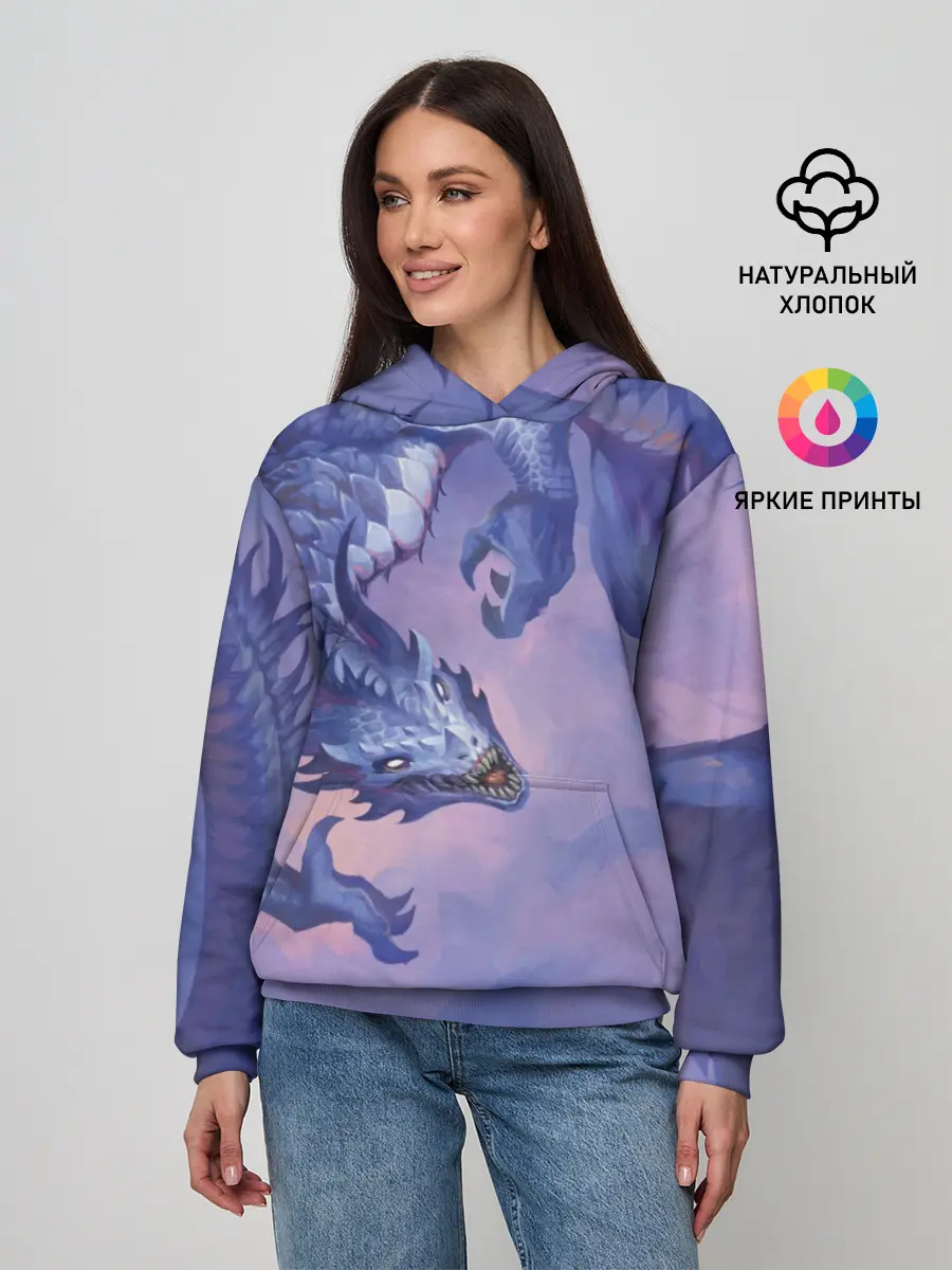 Женское худи / Дракон воды