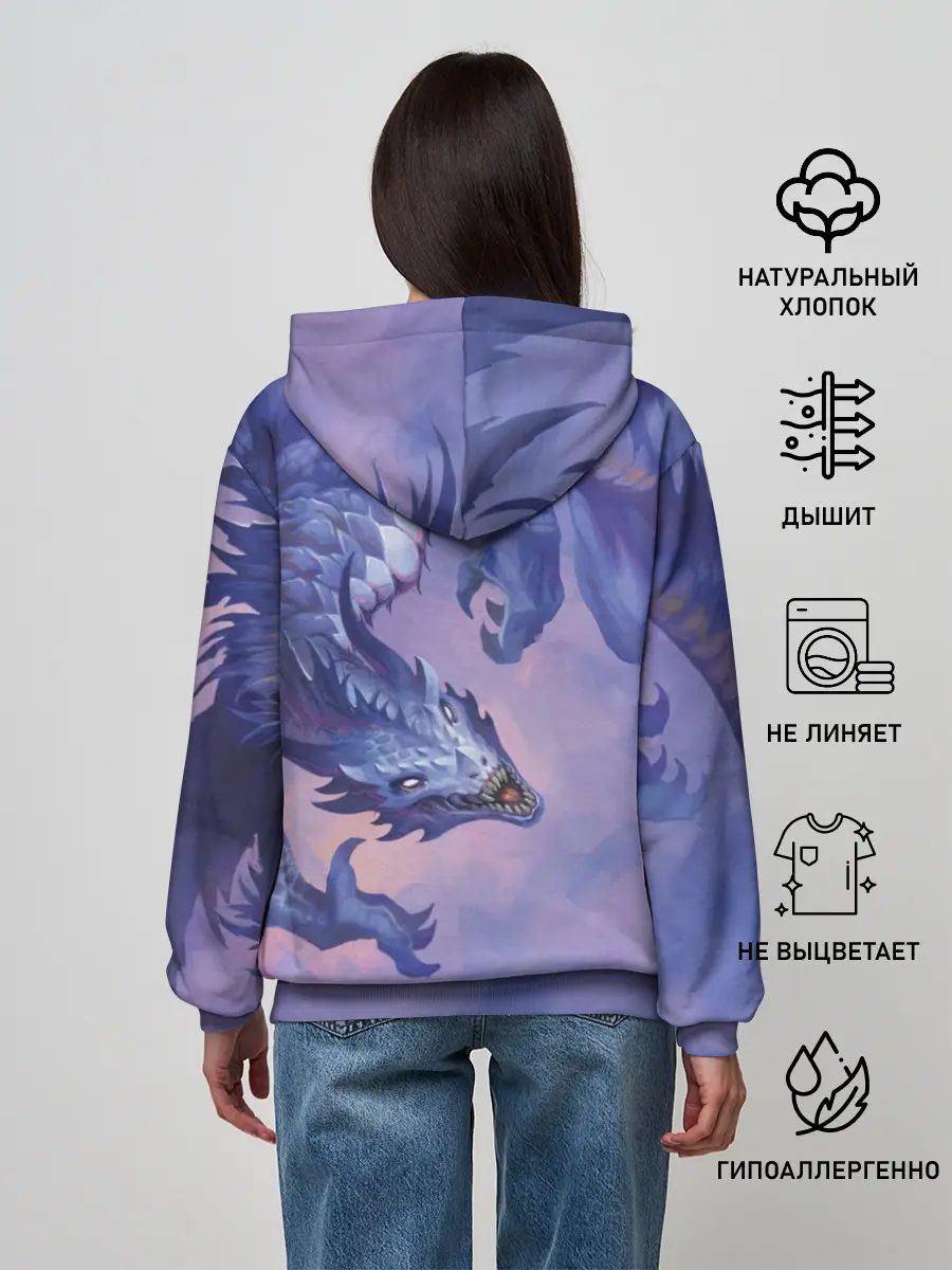 Женское худи / Дракон воды