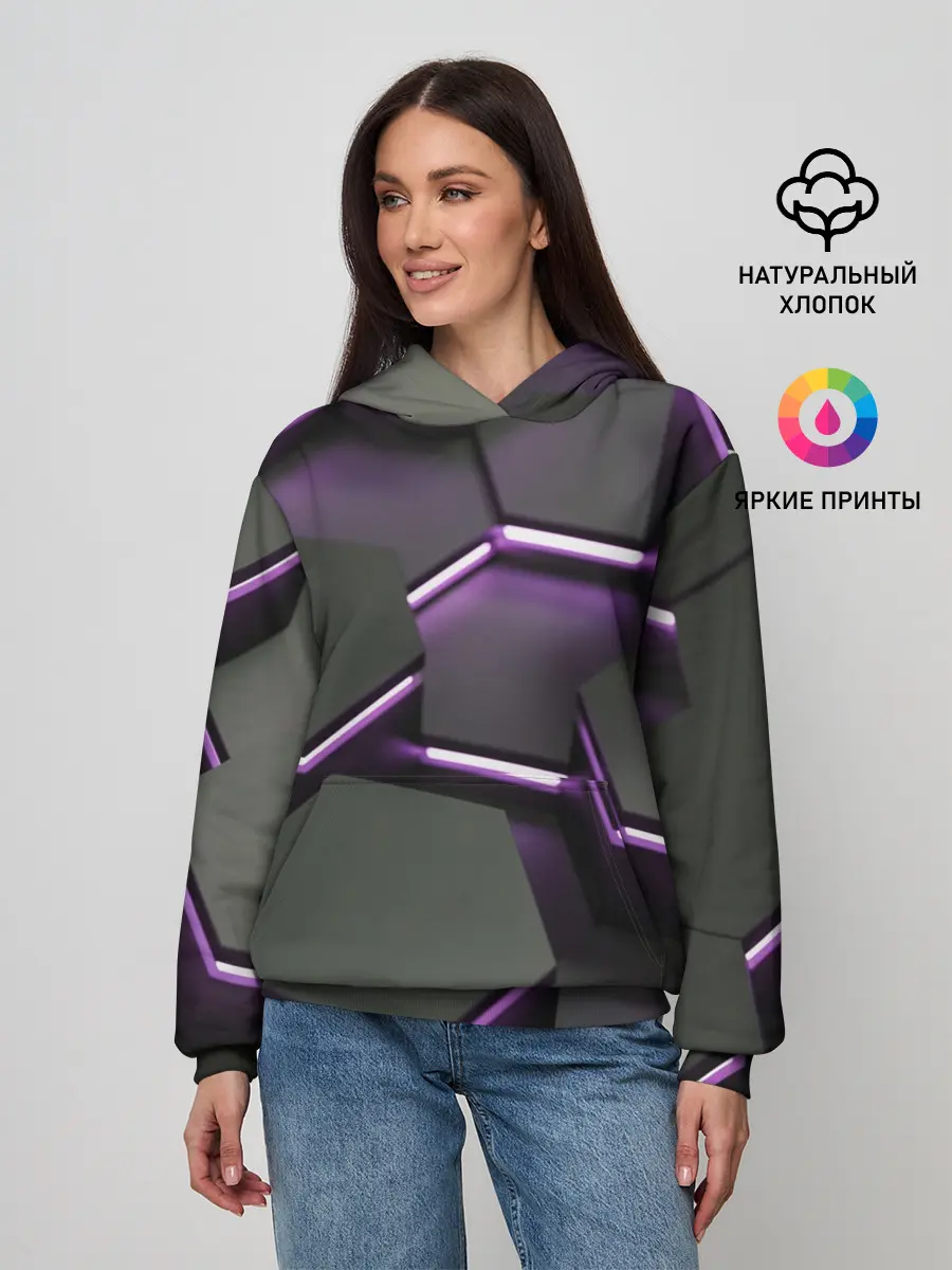 Женское худи / Neon light