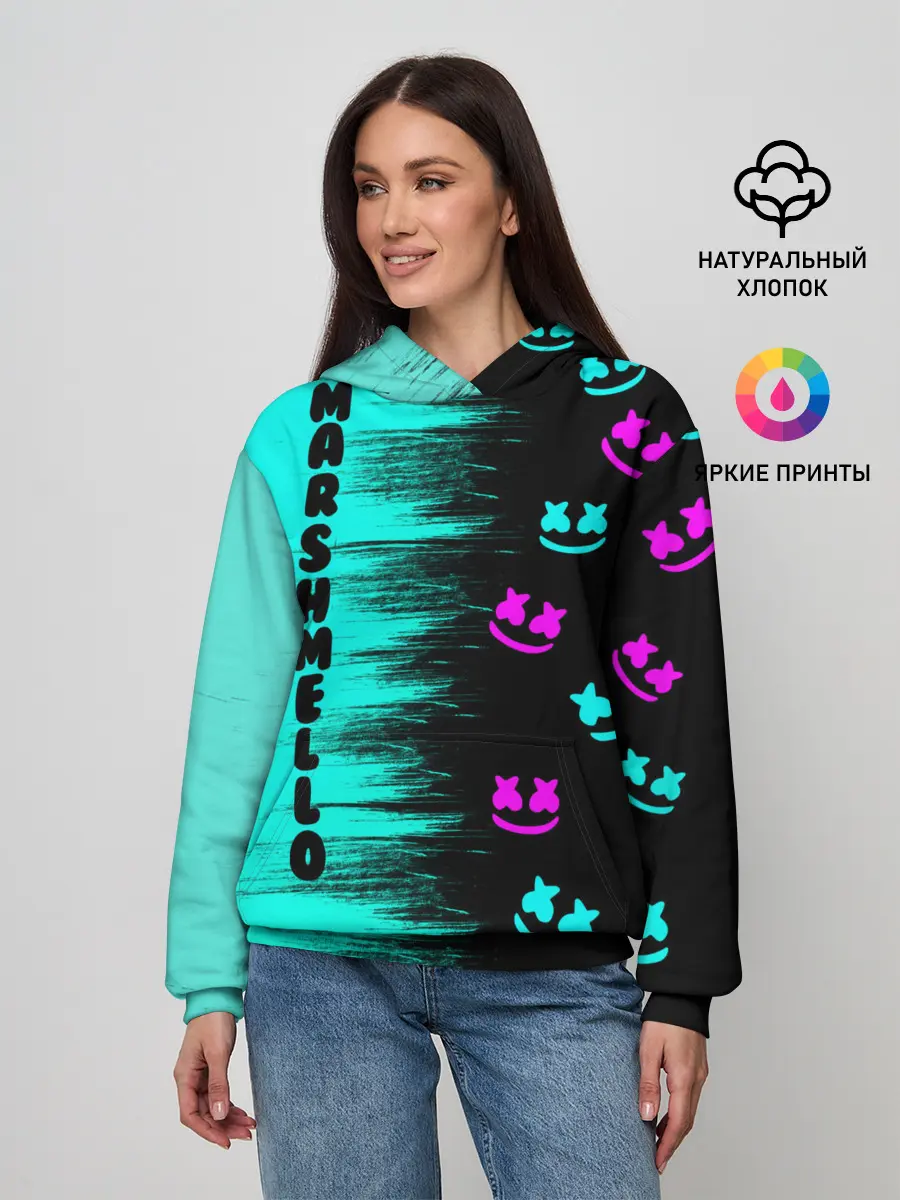 Женское худи / Marshmello