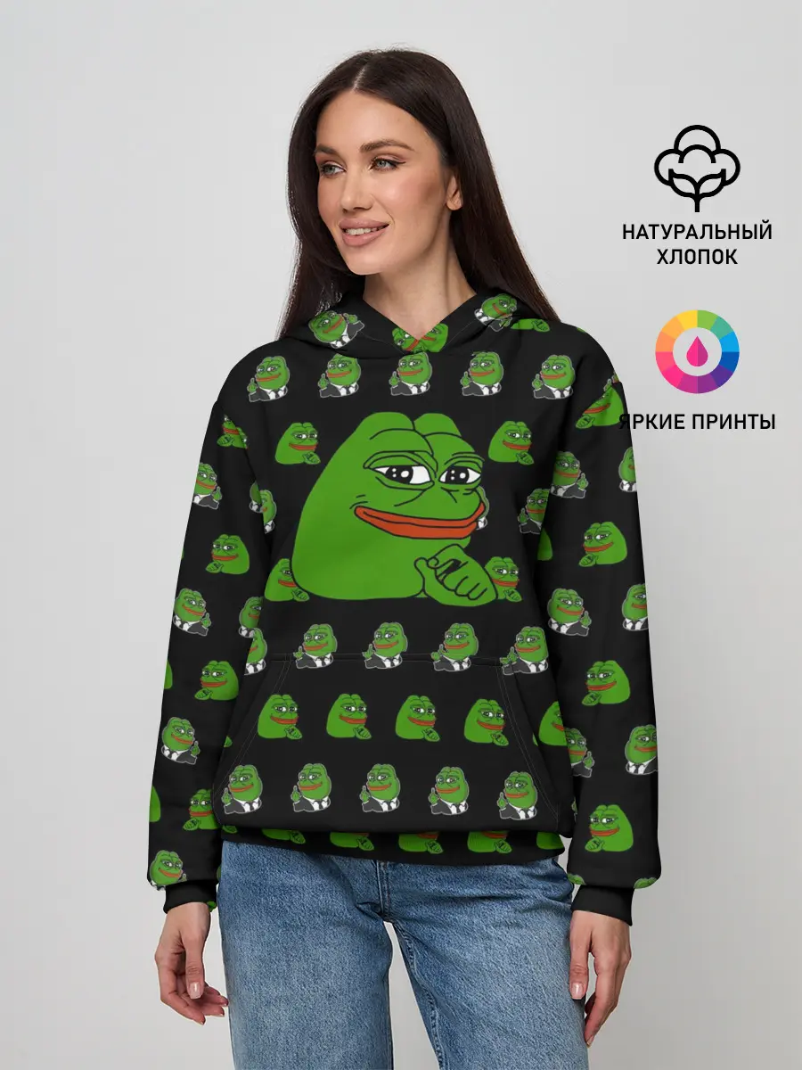 Женское худи / Frog Pepe
