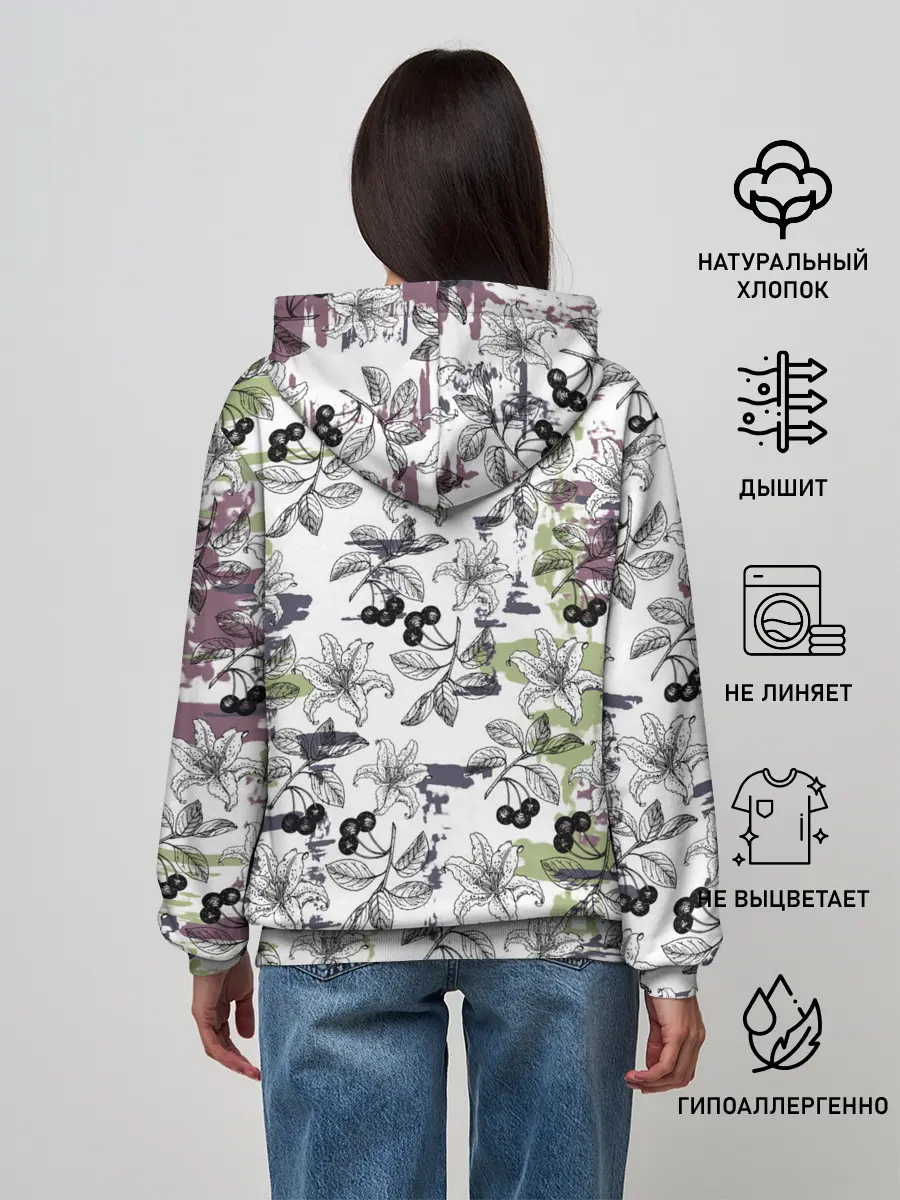 Женское худи / Лилии