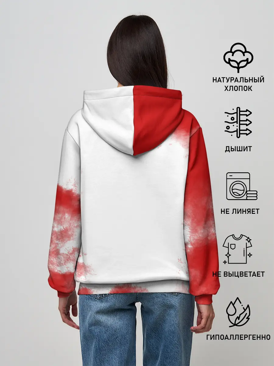 Женское худи / Джоджо герои красный дым
