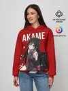 Женское худи / Убийца Акаме на красном фоне