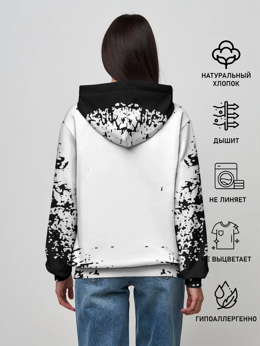 Женское худи / Хвост Феи монохромный