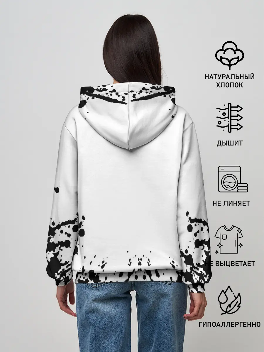 Женское худи / Хвост Феи на белом