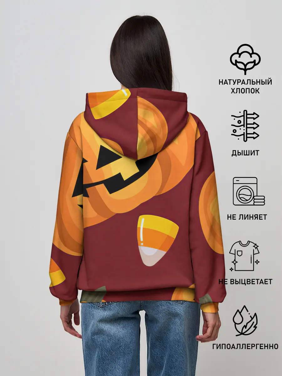 Женское худи / Сладкие хэллоуин