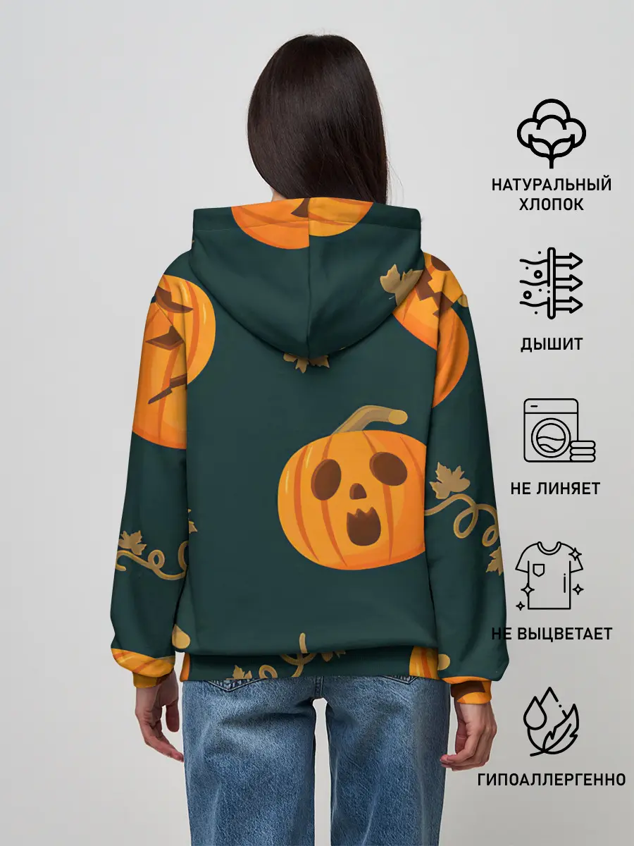 Женское худи / Осенние тыквы