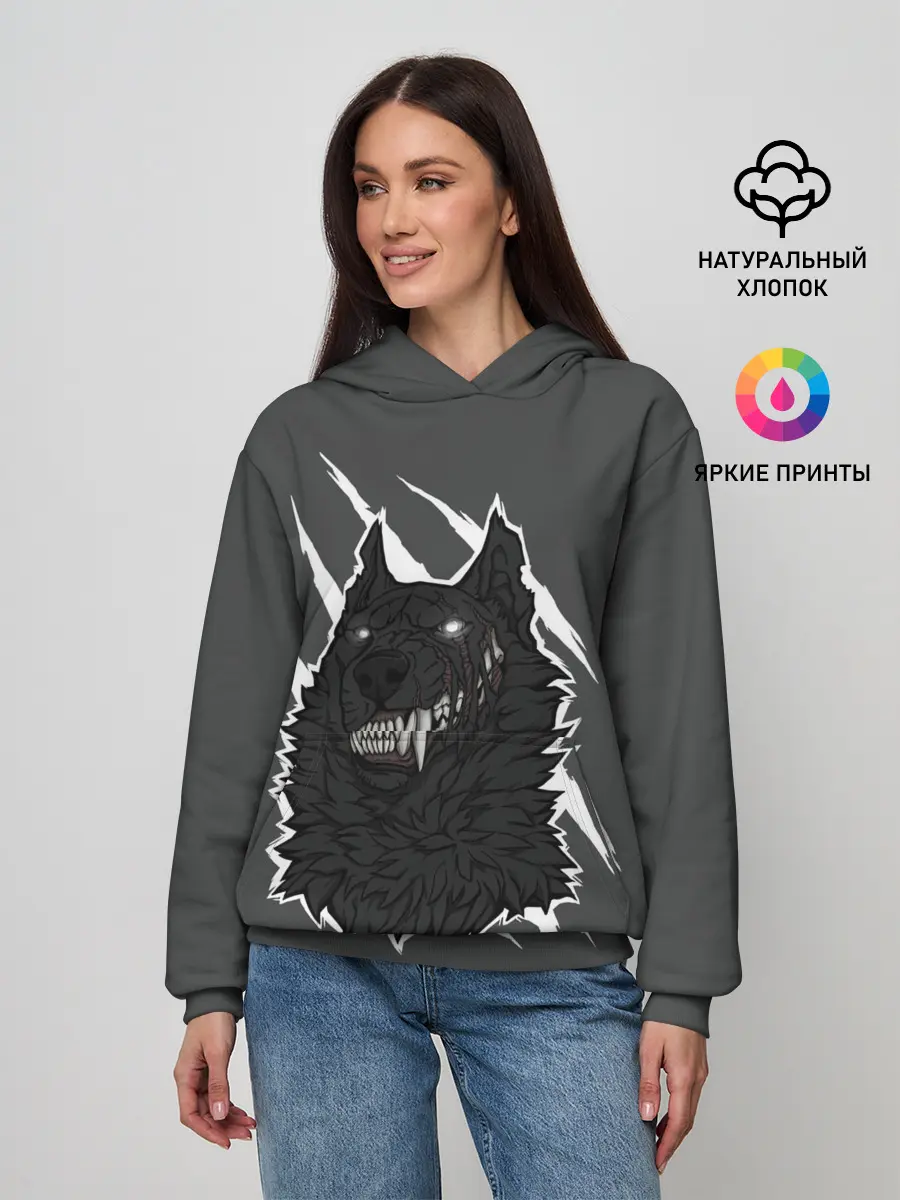 Женское худи / Волк