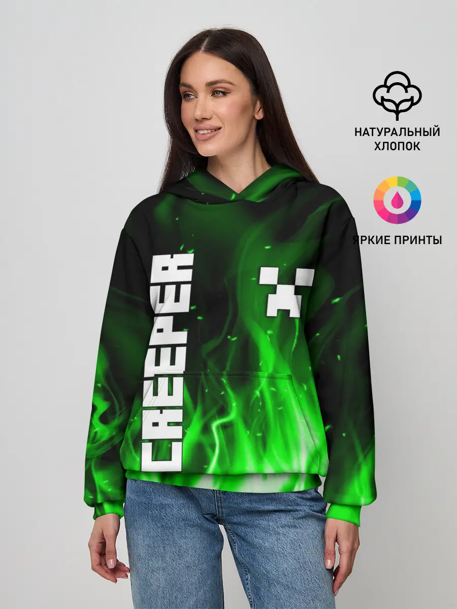 Женское худи / MINECRAFT CREEPER