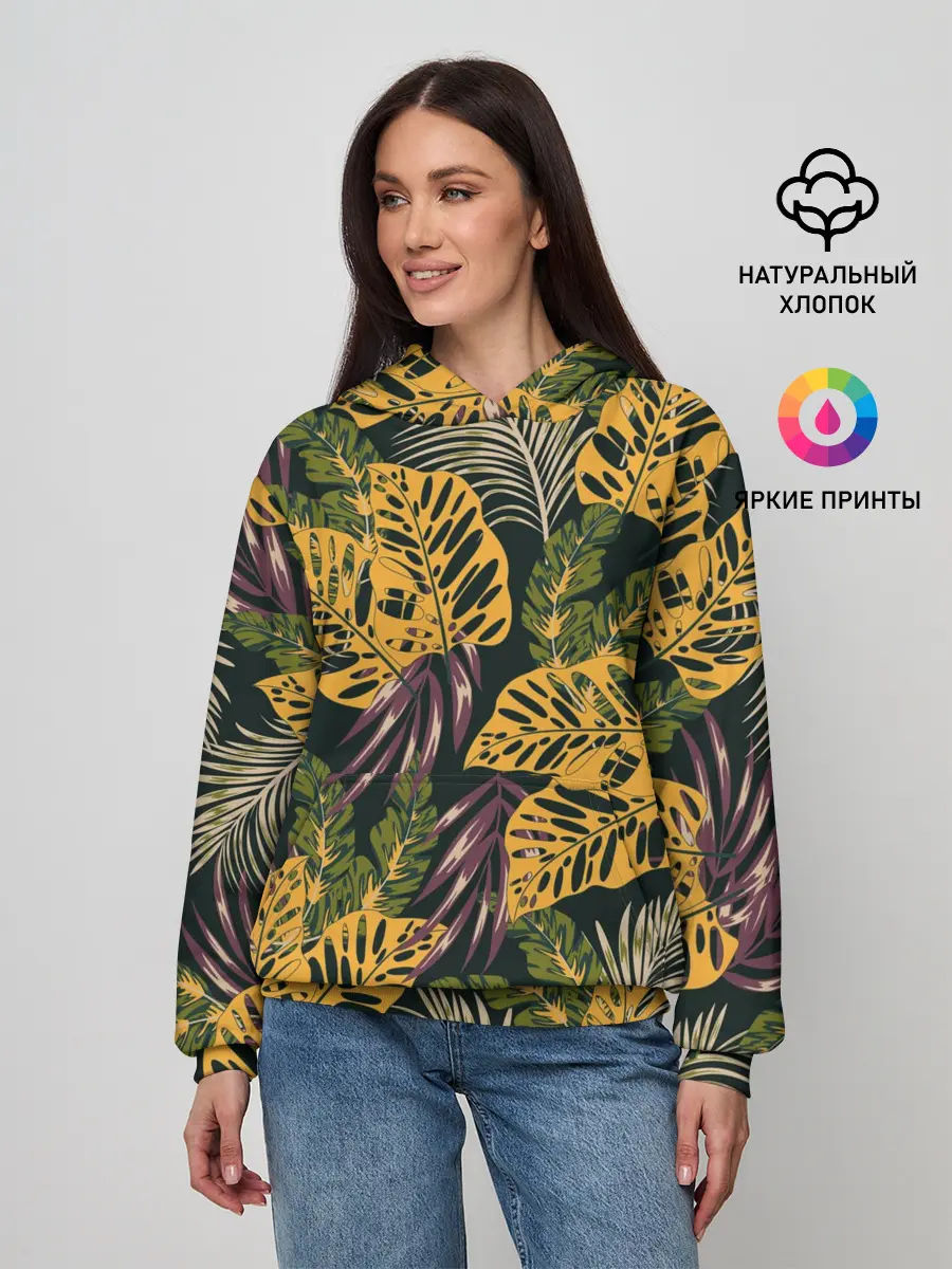Женское худи / Тропический лес