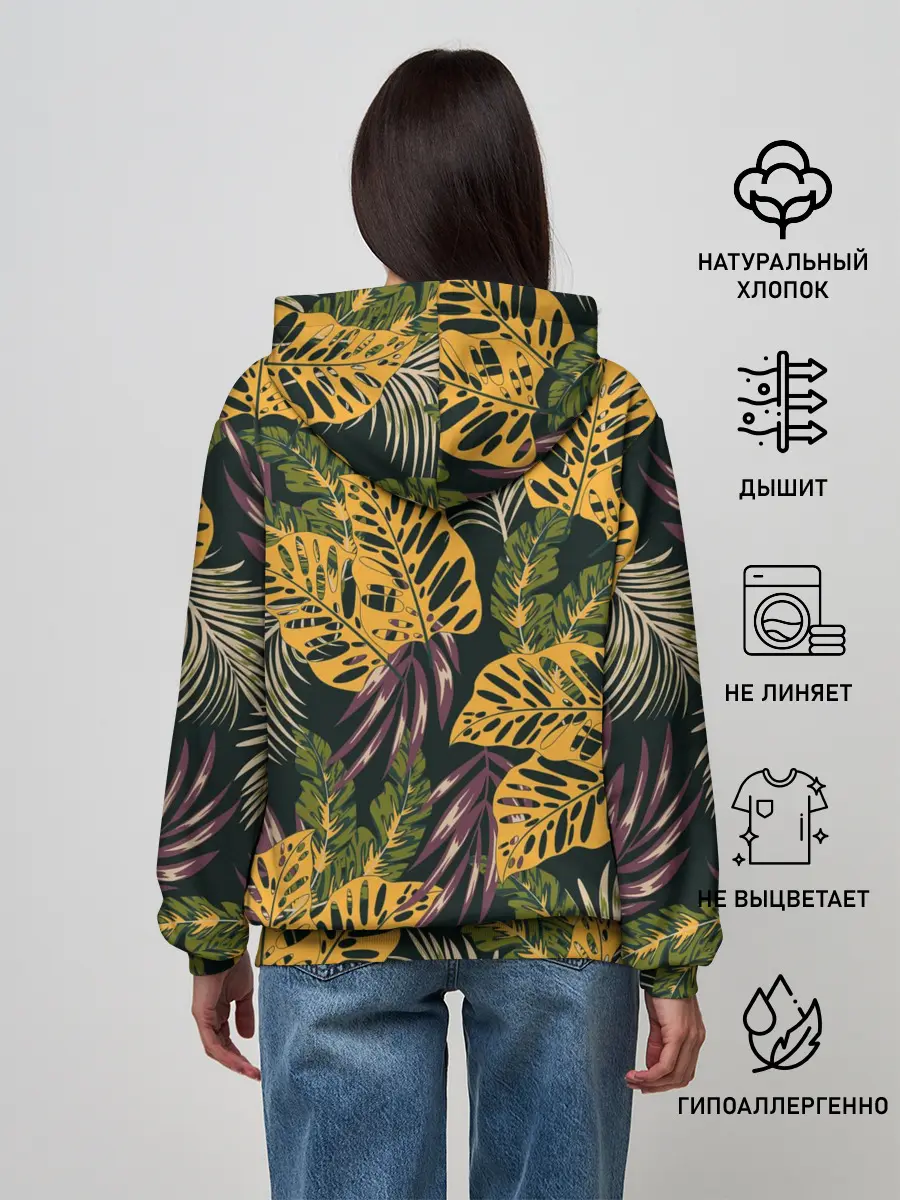Женское худи / Тропический лес