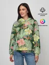 Женское худи / Тропические растения и цветы