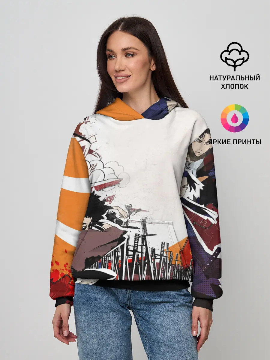 Женское худи / Афросамурай аниме