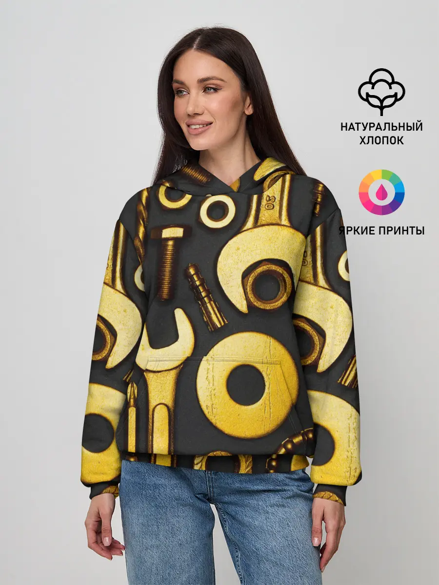 Женское худи / КЛЮЧ ГАЙКА