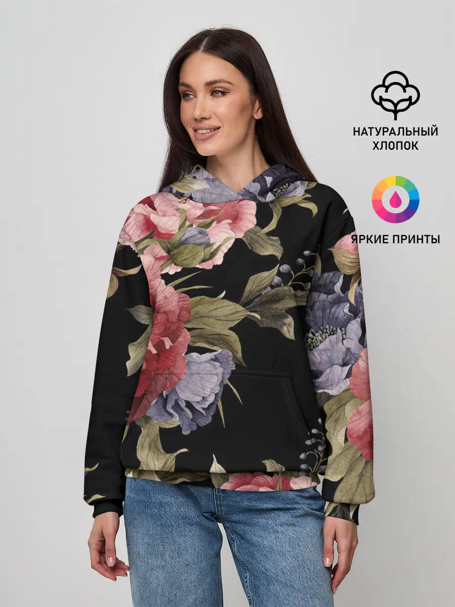 Женское худи / Цветы