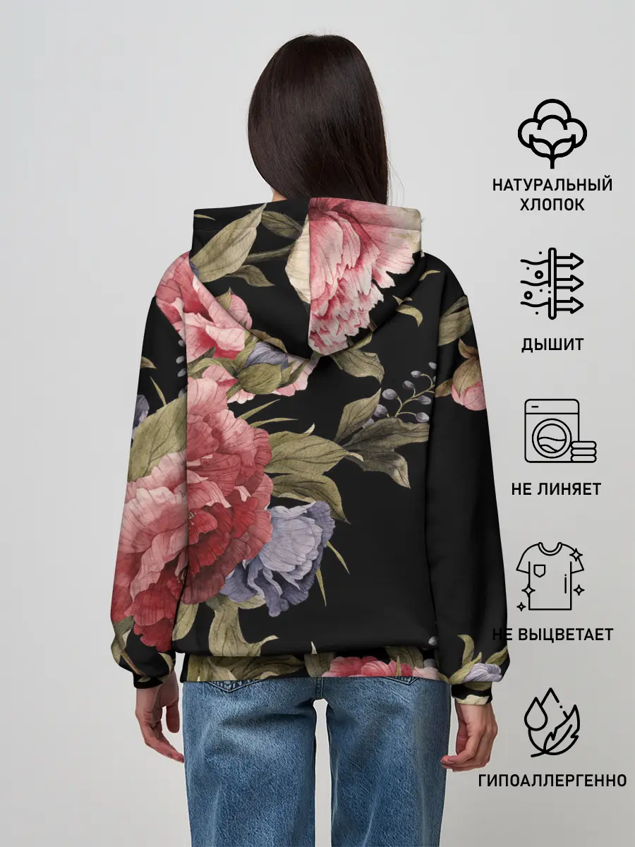 Женское худи / Цветы