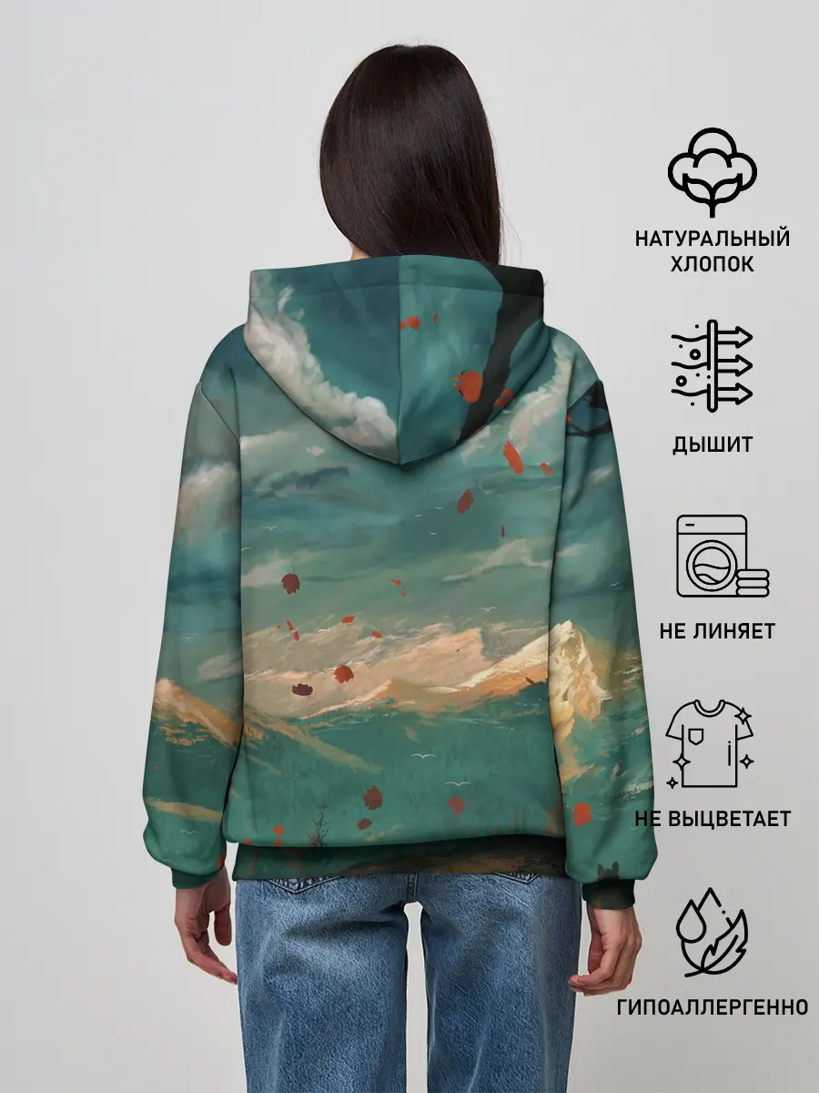Женское худи / Горы