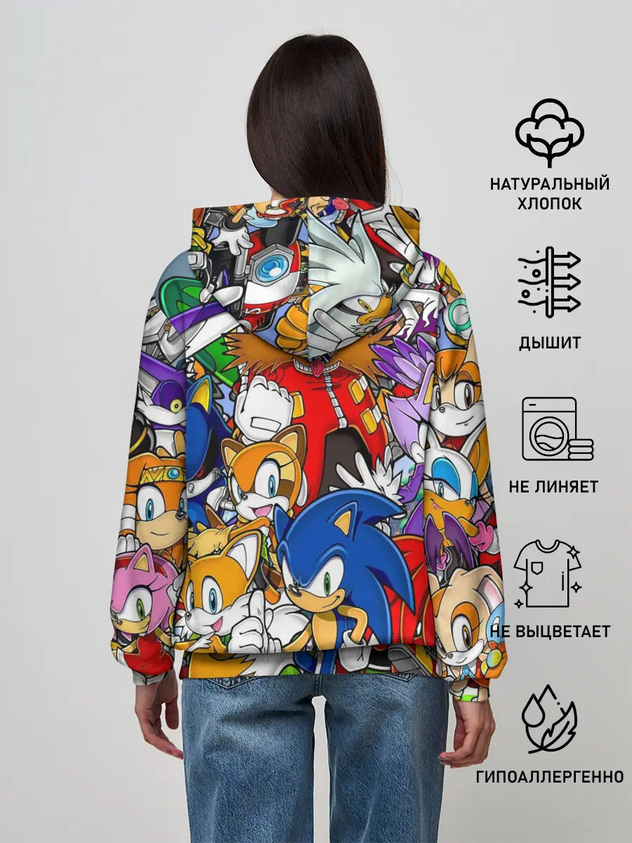 Женское худи / Sonic.