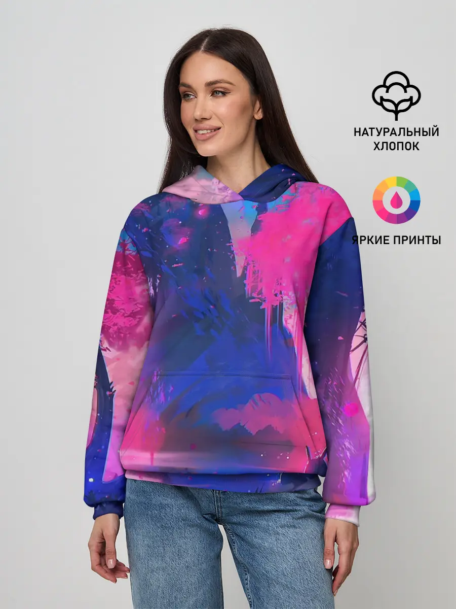 Женское худи / Неоновые Краски