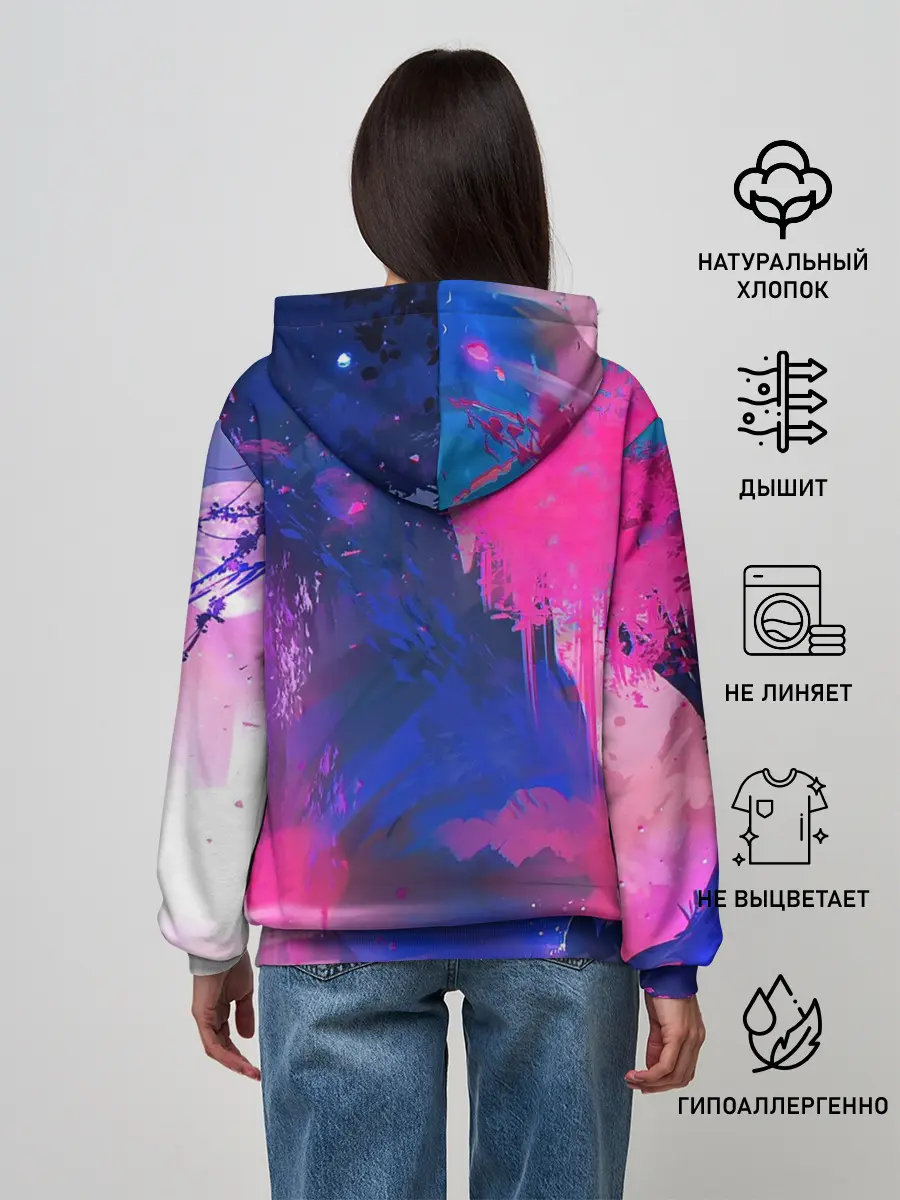 Женское худи / Неоновые Краски