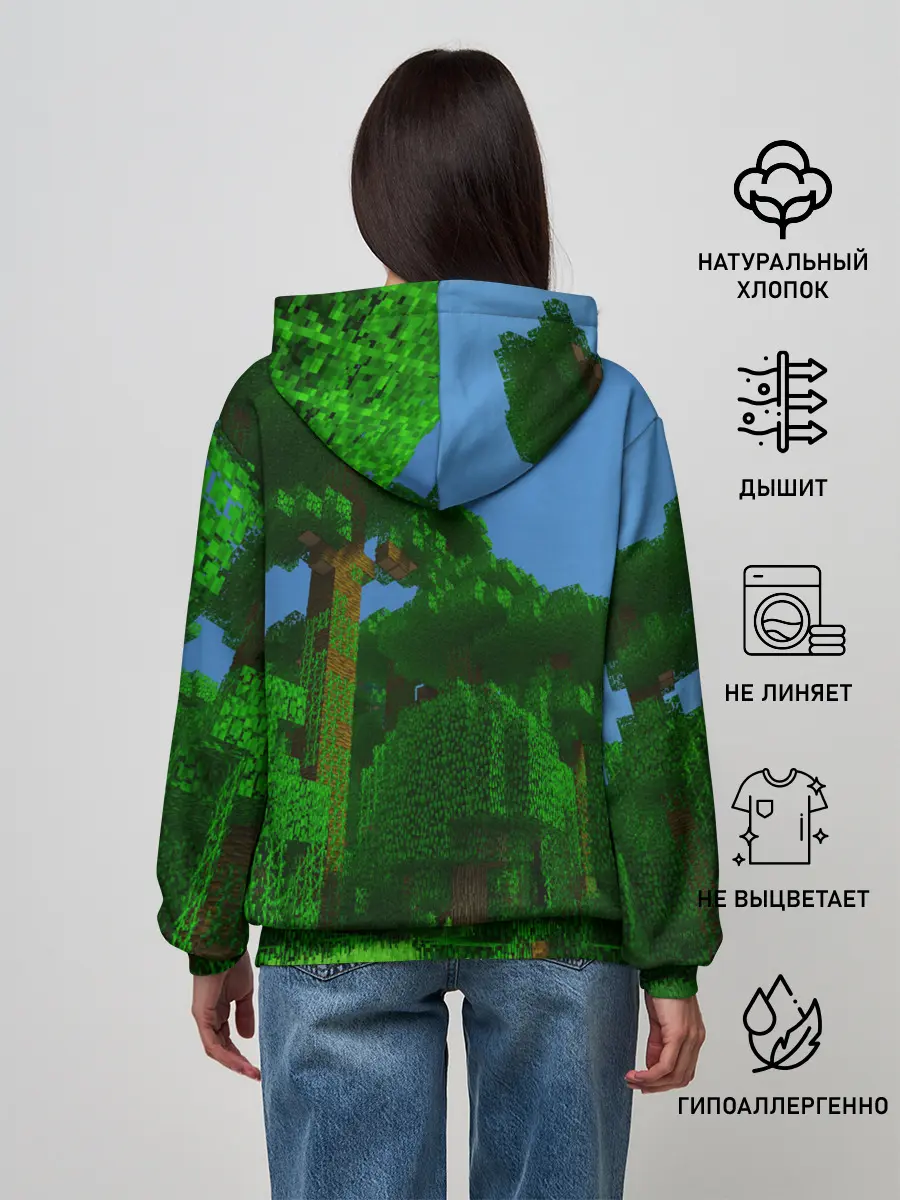 Женское худи / minecraft