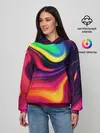 Женское худи / Неоновые пятна