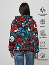 Женское худи / Красно синие безумие