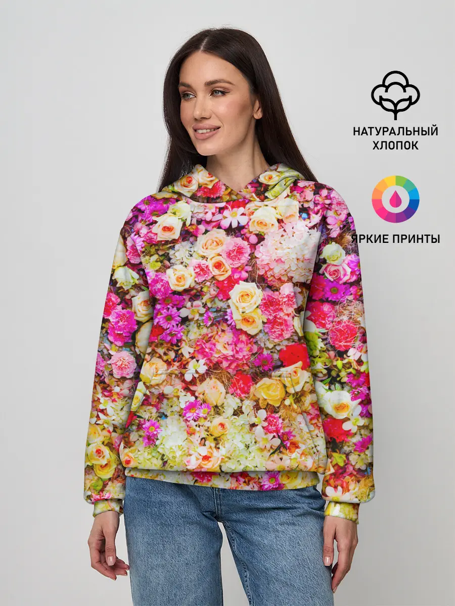Женское худи / Цветы