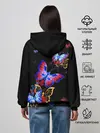 Женское худи / Поцелуй бабочек