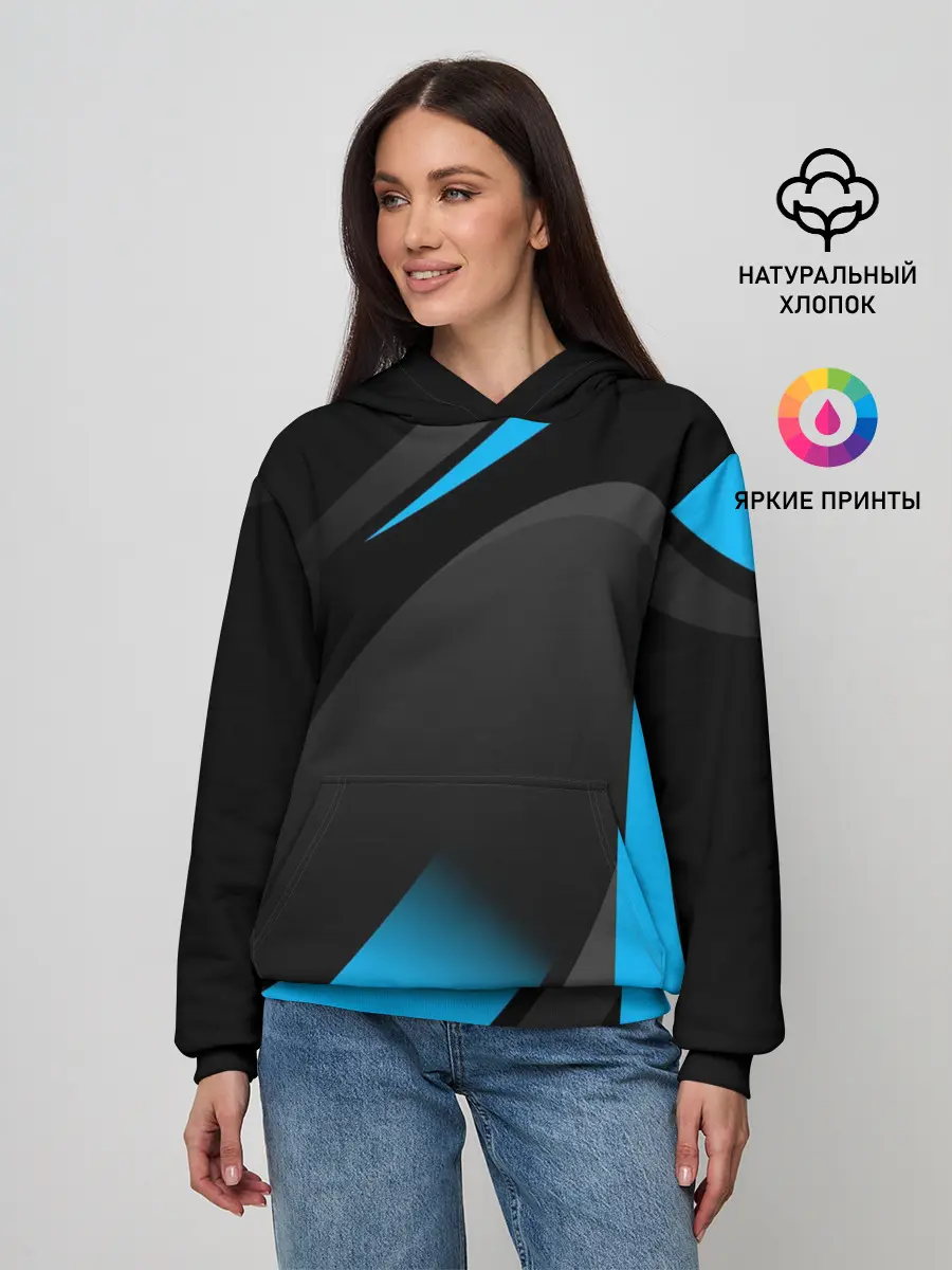 Женское худи / SPORT WEAR BLUE