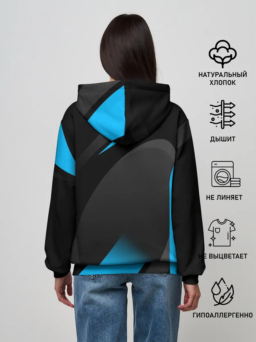 Женское худи / SPORT WEAR BLUE