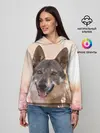 Женское худи / Красивый Волк