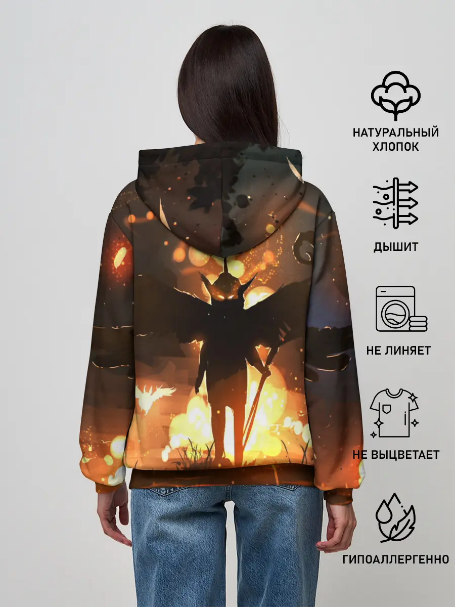 Женское худи / Темный ангел ада