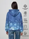 Женское худи / Снежинки.