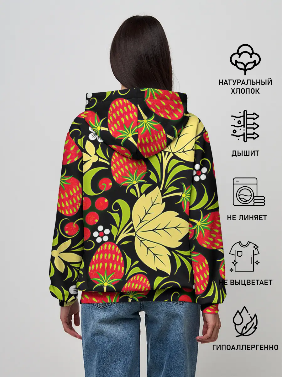 Женское худи / Хохлома